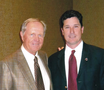 Jack Nicklaus and Brad Sparling of Play Golf in College